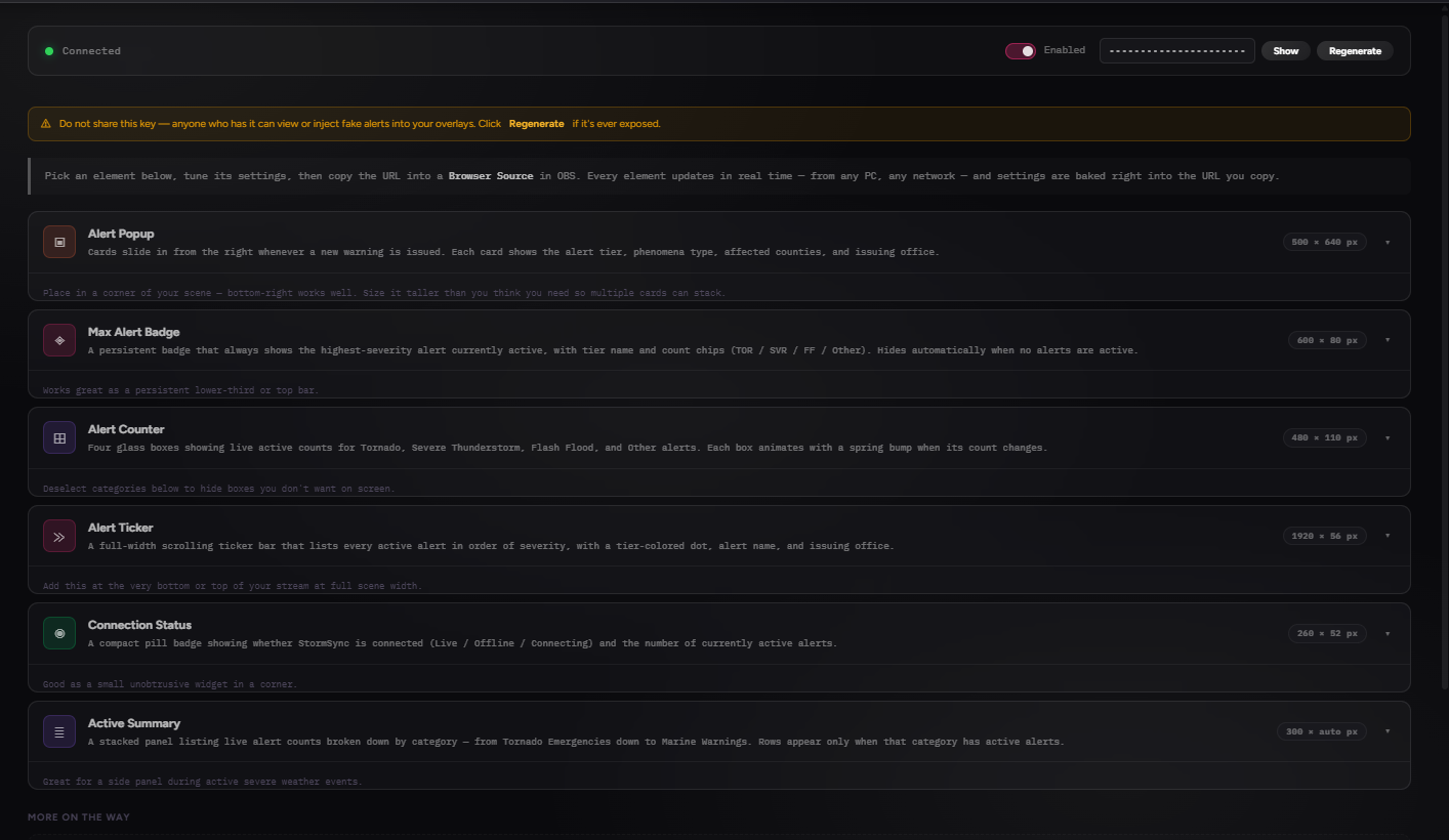 Choosing a stream element in StormSync